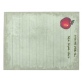 Red Apple Green Lined Notitieblok (Voorkant)