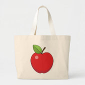 Red Apple Grote Tote Bag (Voorkant)