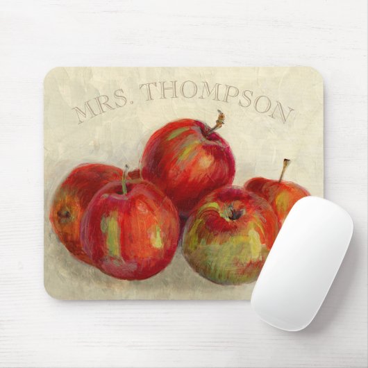 Red Apple Harvest Add Name Muismat (Met muis)