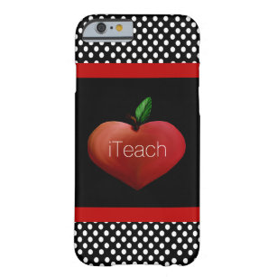 Red Apple Heart Teacher's iPhone 6 hoesje