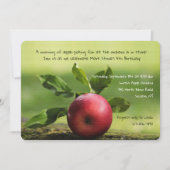 Red Apple Invitation Kaart (Voorkant)