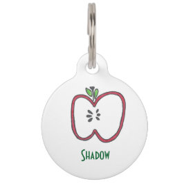 Red Apple Label Huisdierpenning