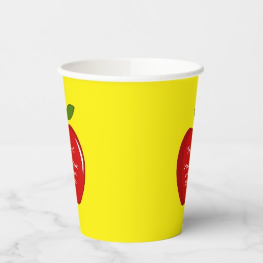 Red Apple leraar waardering Papieren Bekers (Links)