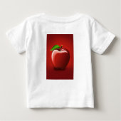 Red Apple Logo Baby Fine Jersey T-Shirt (Achterkant)