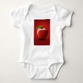 Red Apple Logo Baby Jersey Bodysuit (Voorkant)