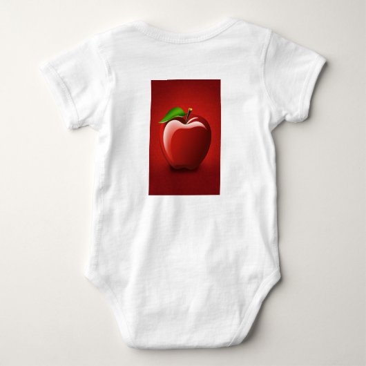 Red Apple Logo Baby Jersey Bodysuit (Achterkant)