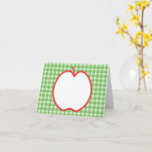 Red Apple. Met de Groene en Witte Achtergrond van Kaart (Gele Bloem)