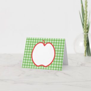 Red Apple. Met de Groene en Witte Achtergrond van  Kaart