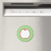 Red Apple. Met de Groene en Witte Achtergrond van  Magneet (Insitu (Vaatwasser))