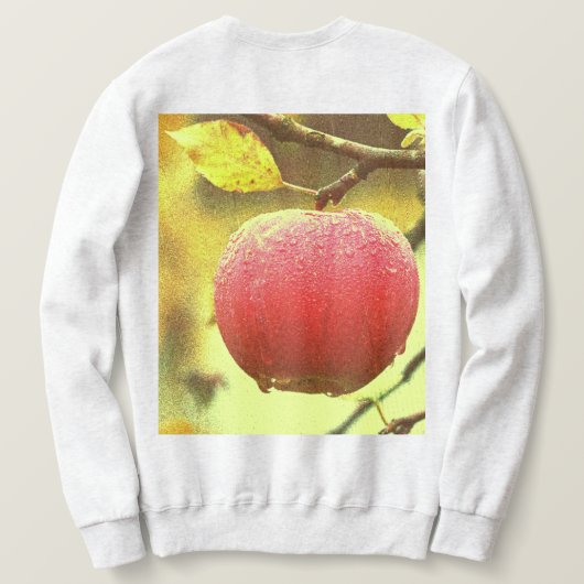 "Red Apple on Tree" Kute foto. Bestel nu Trui (Design achterkant)