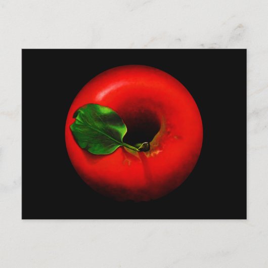 Red Apple-ontwerp Briefkaart (Voorkant)