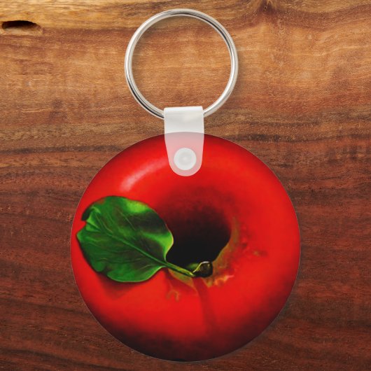 Red Apple-ontwerp Sleutelhanger (Voorkant)