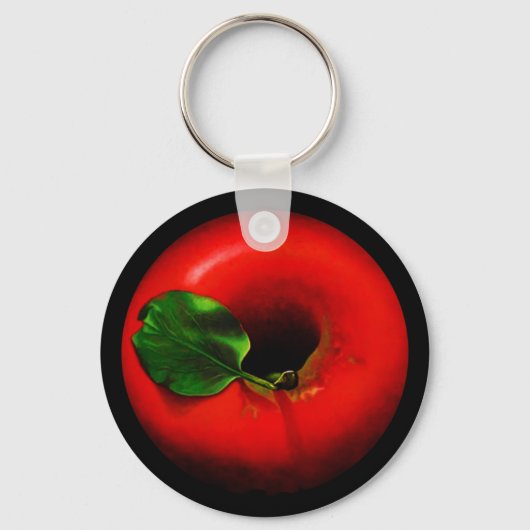Red Apple-ontwerp Sleutelhanger (Voorkant)
