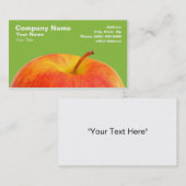 Red Apple op groene achtergrond Visitekaartje (Voorkant / Achterkant)