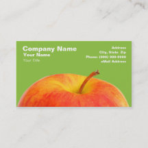 Red Apple op groene achtergrond