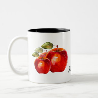 Red Apple op maat Tweekleurige Koffiemok