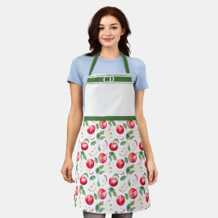 Red Apple Orchard All-Over Print Monogram Schort
