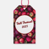 Red Apple Party Cadeaulabel (Achterkant)