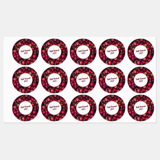 Red Apple Party  labels (Vel)