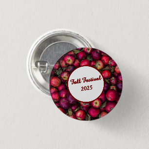 Red Apple Party Ronde Button 3,2 Cm