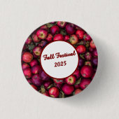 Red Apple Party  Ronde Button 3,2 Cm (Voorkant)