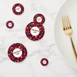 Red Apple Party tafel Confetti