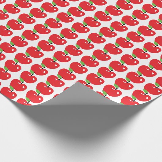 Red Apple Pattern Cadeaupapier (Hoek)