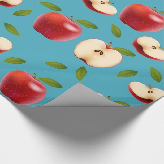 Red Apple Pattern Cadeaupapier (Hoek)