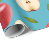 Red Apple Pattern Cadeaupapier (Rol Hoek)