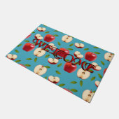 Red Apple Pattern Deurmat (Schuin)