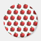 Red Apple Pattern Magneet (Voorkant)