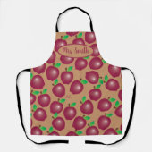 Red Apple Pattern Teacher All-Over Print Schort (Voorkant)