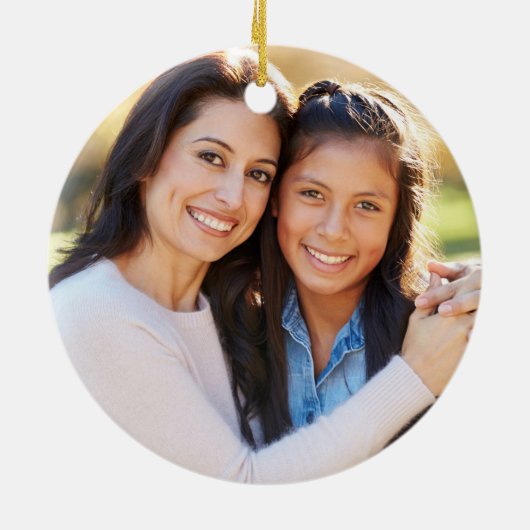 Red Apple Pattern Teacher Appreciation Foto Keramisch Ornament (Achterkant)