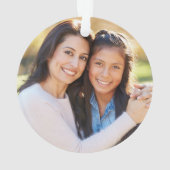 Red Apple Pattern Teacher Appreciation Foto Ornament (achterkant)