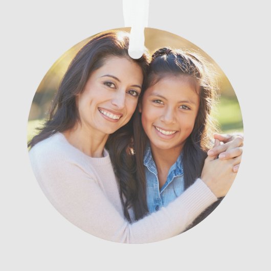 Red Apple Pattern Teacher Appreciation Foto Ornament (achterkant)