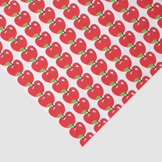 Red Apple Pattern Tissuepapier (Detail)