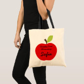 Red Apple persoonlijke Homeschool Book Bag Tote Bag (Voorkant (product))