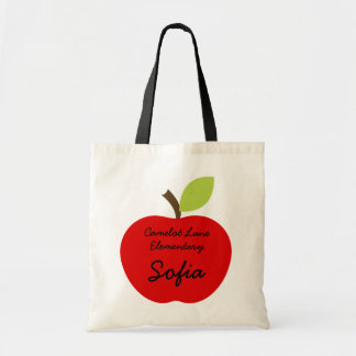 Red Apple persoonlijke Homeschool Book Bag Tote Bag