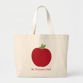Red Apple persoonlijke leraar Grote Tote Bag (Voorkant)