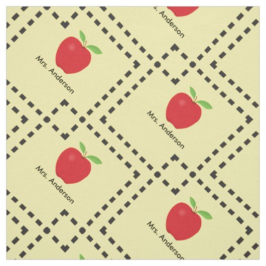 Red Apple persoonlijke leraar Stof (Swatch)