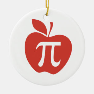 Red Apple Pie Keramisch Ornament
