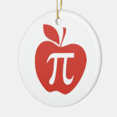 Red Apple Pie Keramisch Ornament (Links)