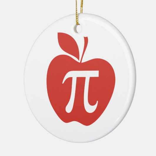 Red Apple Pie Keramisch Ornament (Links)