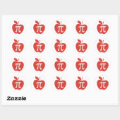 Red Apple Pie Ronde Sticker (Vel)