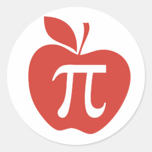 Red Apple Pie Ronde Sticker