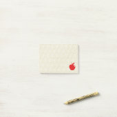 Red Apple Post-it Notes (Op bureau)