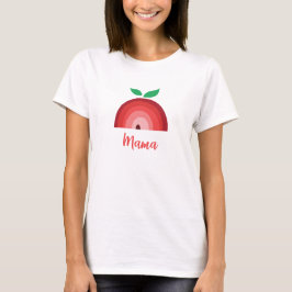 Red Apple Rainbow, mama T-shirt