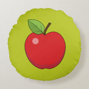 Red Apple Rond Kussen