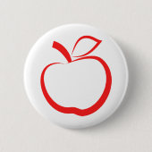 Red Apple Ronde Button 5,7 Cm (Voorkant)