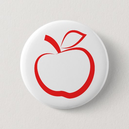Red Apple Ronde Button 5,7 Cm (Voorkant)